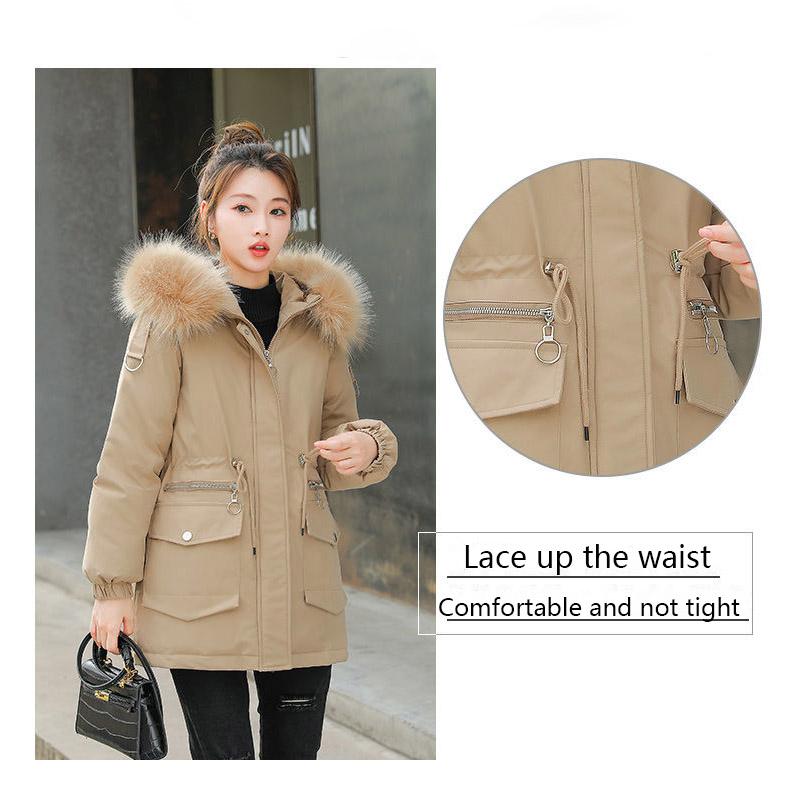 Winter Down Padded Jacket Women's Mid-length Padded Jacket Women's Overcoming Loose Padded Padded Jacket