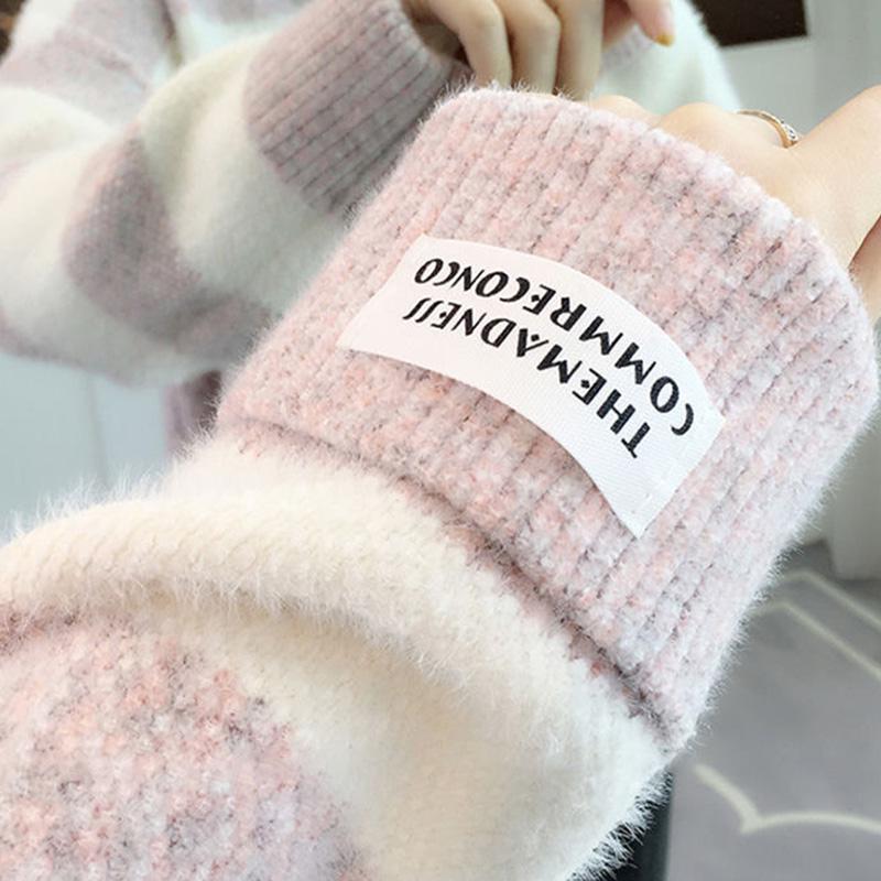 Fall/winter High-neck Pullover Sweater Loose Outer Wear Student Thickened Bottoming Shirt Women