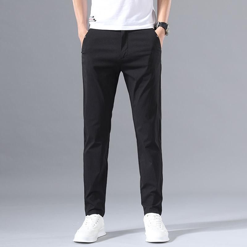 Spring Casual Pants Men's Slim Straight Trousers Youth All-match Men's Trousers