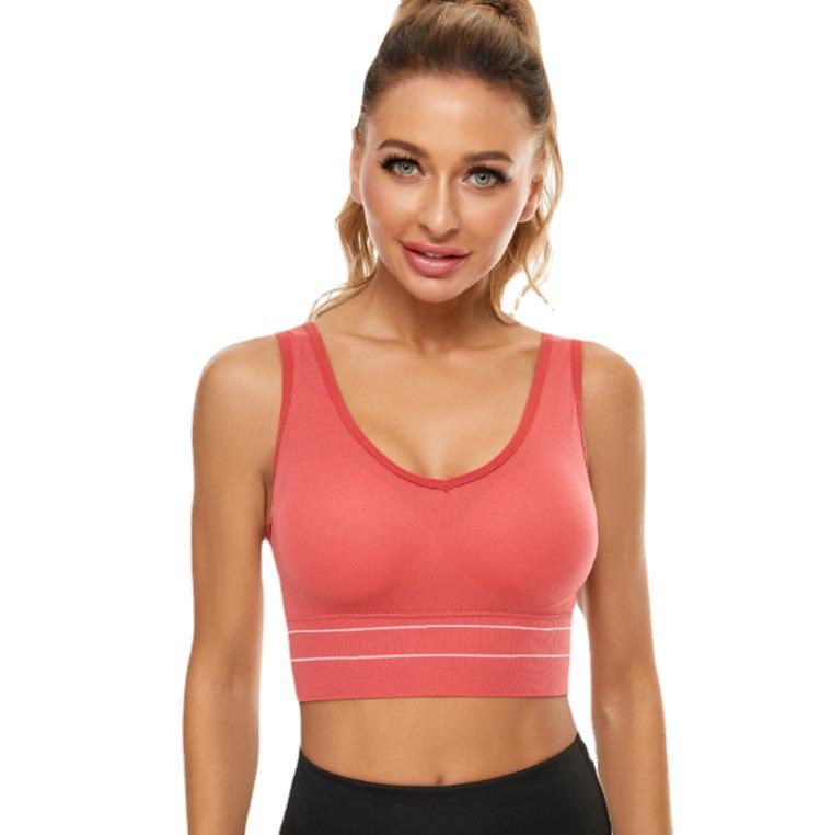 Sports Bra Women Yoga Crop Top Shockproof Push Up Underwear Fitness Bras Athletic Vest Gym Shirt Sport Sportswear