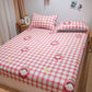 Three-piece Set Cotton Thick Printed Bedspread Mattress Protector Bedding
