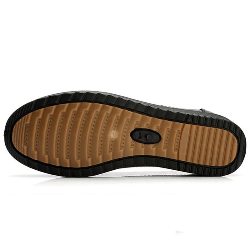 Soft Leather Mother Shoes Beef Tendon Soft Bottom Work Shoes Women's Flat Bottom Slip-on Comfortable Single Shoes Non-slip Casual Leather Shoes