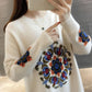 Autumn and Winter Mid-length Coat Loose Casual Thick Top Long Sleeve Knitted Sweater for Women