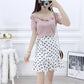 Bohemian Print Summer Skirts Womens Ruffle Floral Short Skirt High Waist Chiffon Beach Mini Skirt