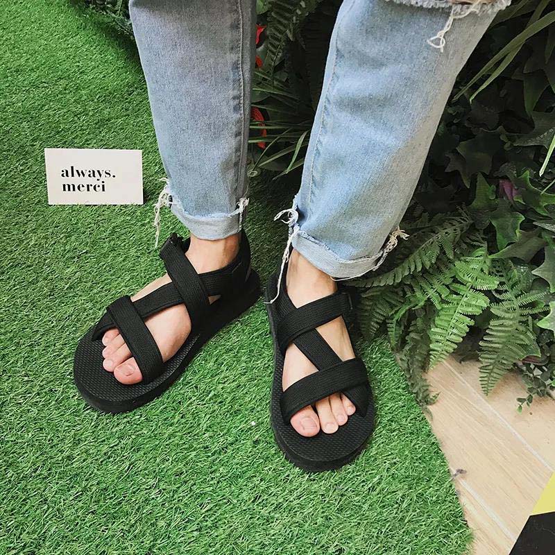 Men's Sandals Summer New Fashion Outer Wearing Anti-slip Flat Beach Shoes Male