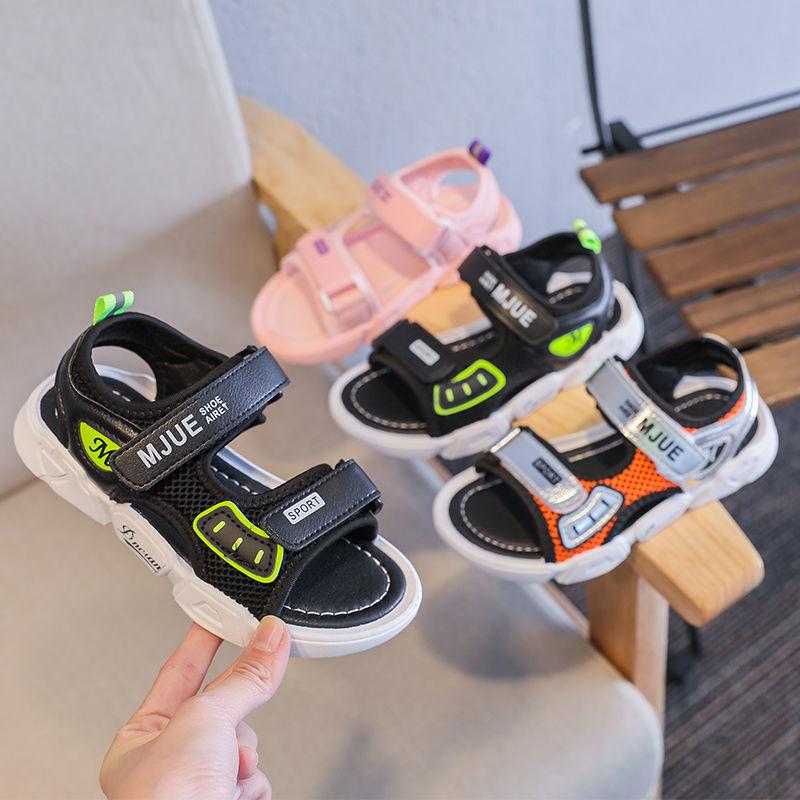 Boys  Girls Sandals Summer Korean Kids Non-slip Soft-soled Breathable Beach Shoes Large Children's Shoes