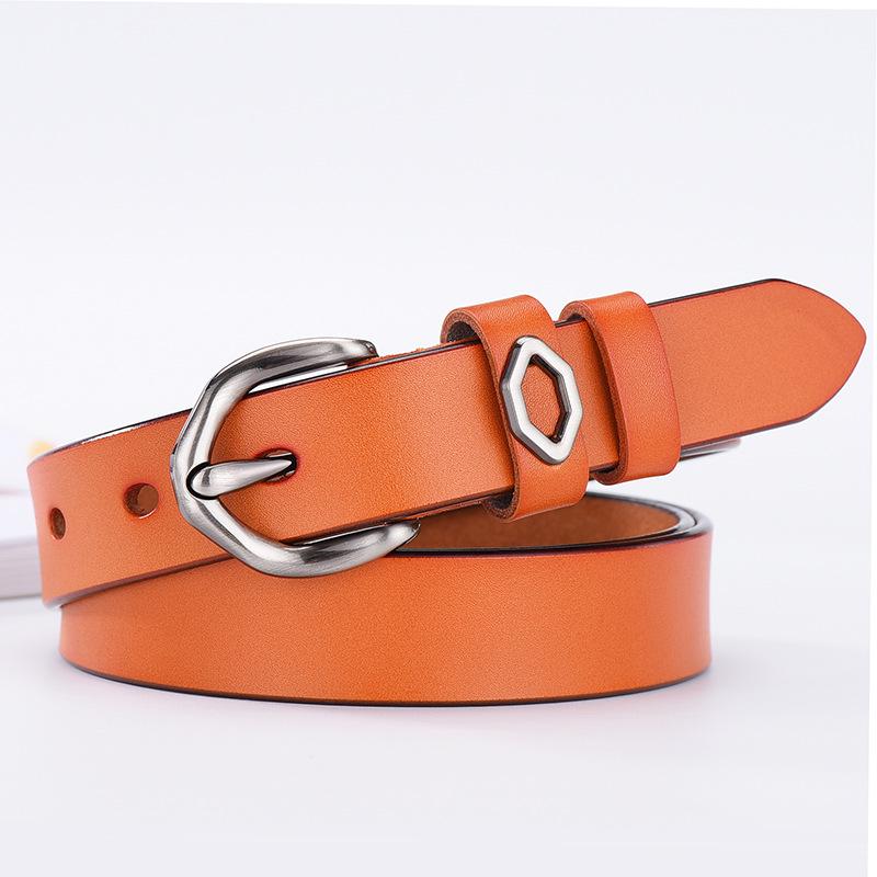 Belts Women's Leather Round Metal Circle Waist Belt for Women Jeans Pants