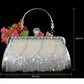 Pearl Bag with Diamond Evening Bag Dress Bag Clutch Bag Messenger Bag Banquet Bag Rhinestone Handbag