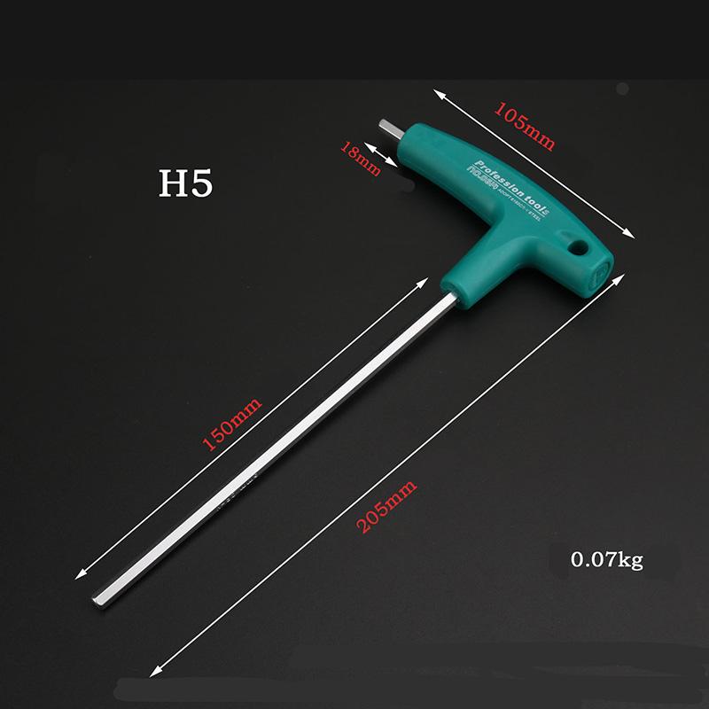 Hexagonal Wrench T-Screwdriver Auto Repair Tool Industrial Companion Tool