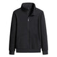 Spring and Autumn New Men's Stand Collar Cardigan Sweater Solid Color Versatile Casual Simple Outer Wear Gown Jacket Men