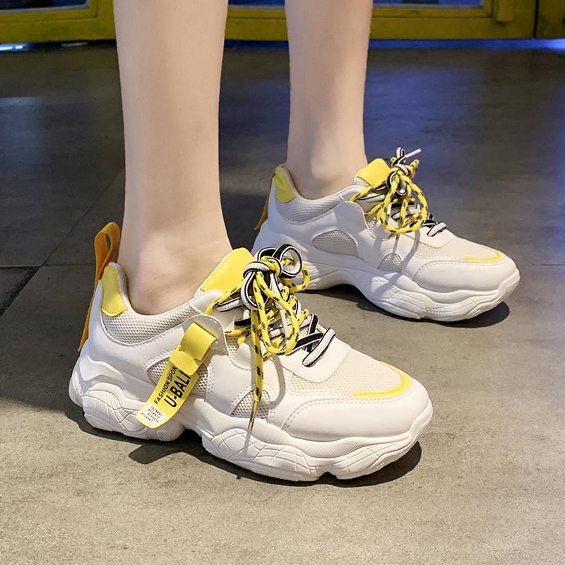 Ladies Chunky Sneakers Platform Casual Dad Shoe Dames Sneakers Women Shoes Trainers Basket