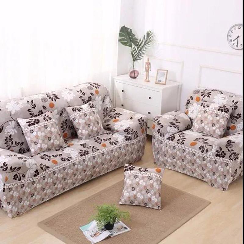 Sofa Cover 1/2/3/4 Seat Fashion Printed Sofa Cover Elastic Protective Cover Non-slip Elastic Household Decorative Sofa Cover Furniture Protective