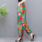 Spring and Summer Mother's Pants Wide-leg Plus Size Bloomers Cotton Silk High-waist Mosquito-proof Loose Trousers Women