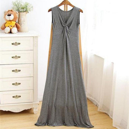 Pofulove Woman Spaghetti Strap Dress sleeveless v-neck elastic Sexy beach  Party dress long