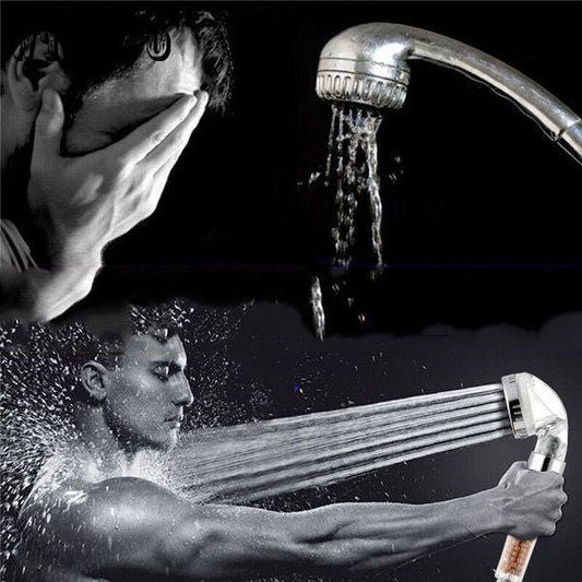 Brand Shower Head Bath Shower Head High Pressure Boost Water Saving Filter Ball Beads Showy