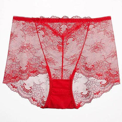 Ladies High Waist Panties Lace Abdomen Hip Lift Girls Briefs Sexy Seamless Breathable Cotton Crotch Summer Thin Triangle Shorts