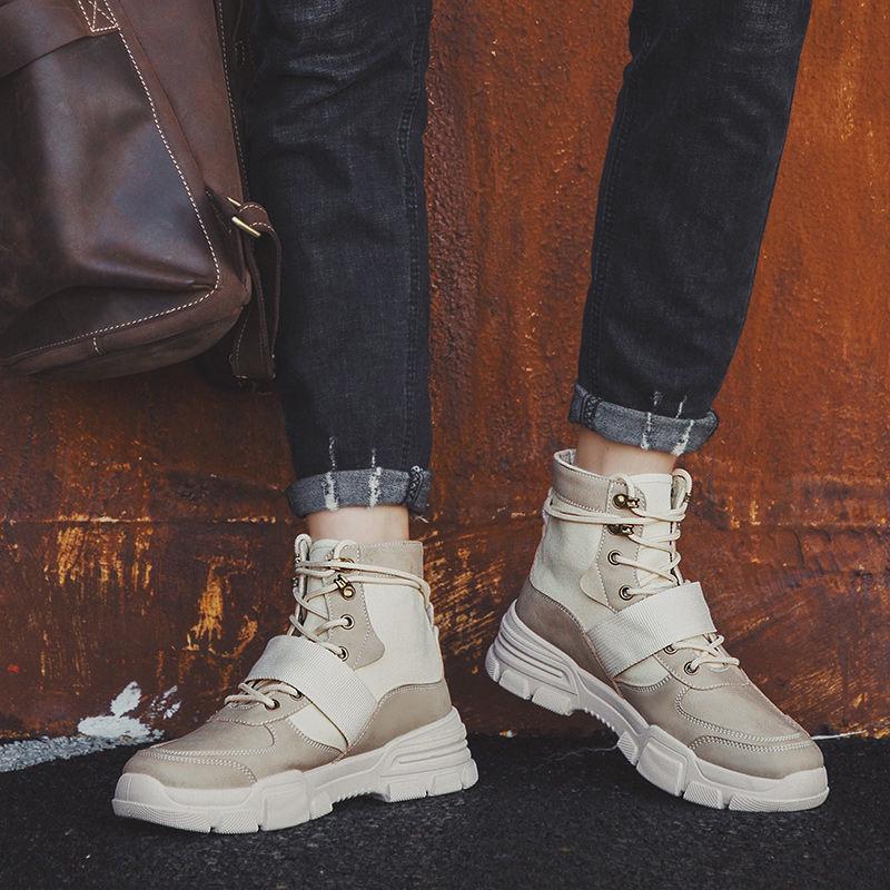 Men's Army Military Boots Casual Sneaker Autumn Winter Fashion Martin Boots Men's Shoes Desert Boots