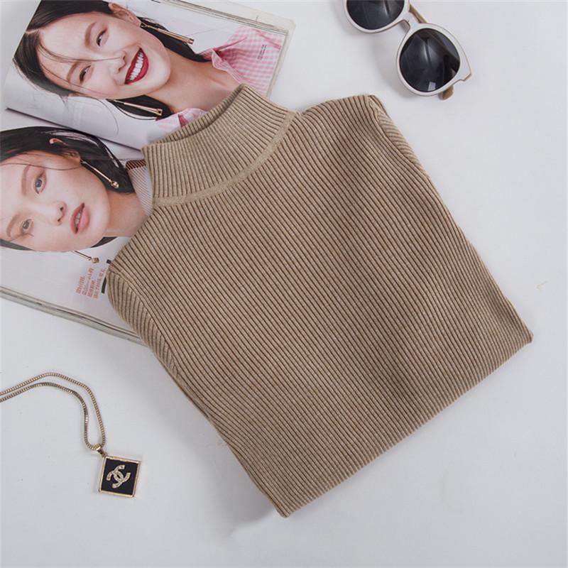 Women Sweaters 2019 Autumn Winter Turtleneck  Knitted Sweater Casual Soft Pullovers Ladies Jumper