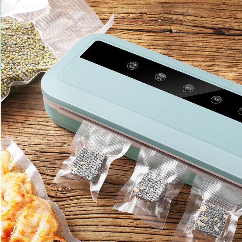 Vacuum Sealer 10Pcs Bags for Free Automatic Commercial Household Food Vacuum Sealer Packaging Machine