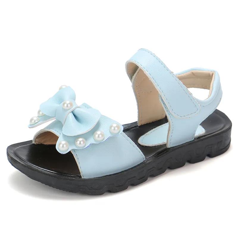 Summer New Fashion  Sandals with Bow Girls Sandals High Quality Children Shoes Casual Baby Kids Shoes