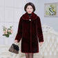Fur Coat Women's Winter Large Size Thickened Imitation Mink Fur Coat Middle-aged Mother Wear