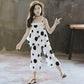 Girls' Summer Suits Big Children Western Style Korean Children's Summer Net Red Fashionable Chiffon Two-piece Suit