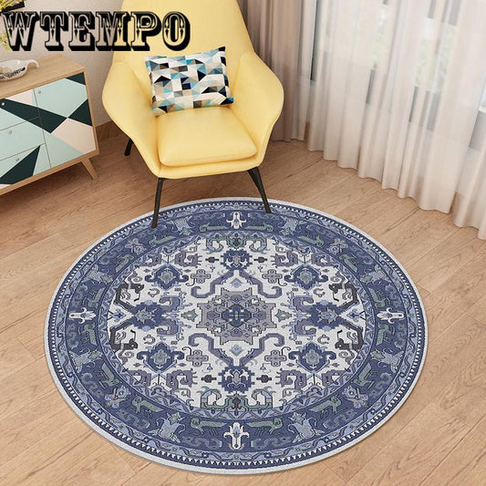 Coffee table mat soft round carpet bedroom carpet American carpet living room carpet sofa cushion