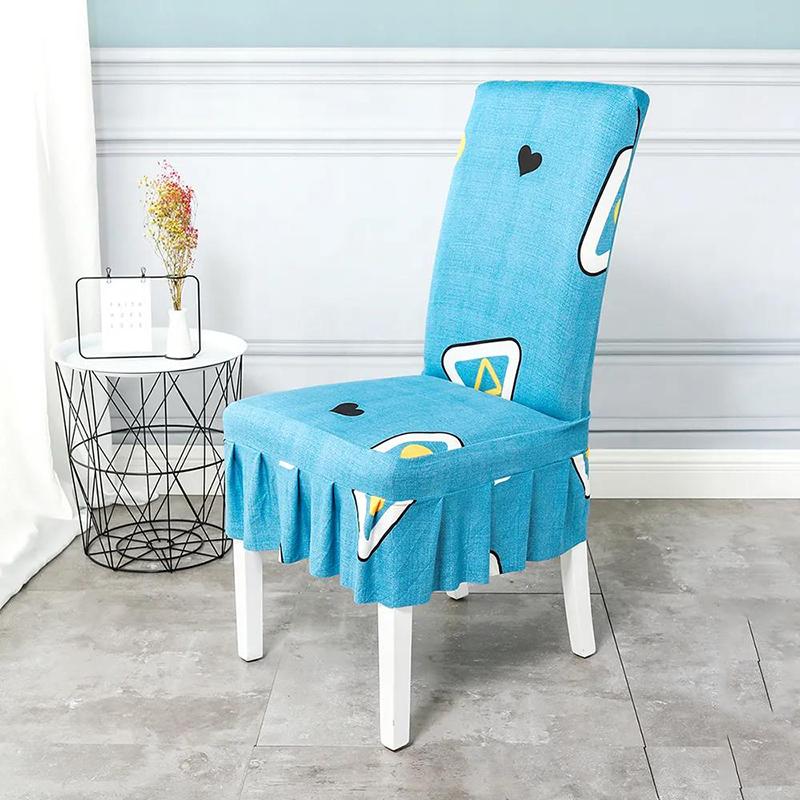 Chair Cover Universal Backrest Cover Stool Seat Fabric Home Dining Chair Cushion Cover Elastic One-piece Chair Cover
