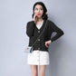 Autumn and Winter Loose Sweater Thick Knitted Cardigan Jacket Short Solid Color Women's Top