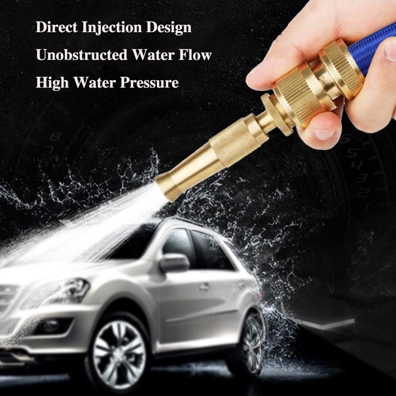 Pure Copper High Pressure Car Wash Water Gun Telescopic Hose for Watering Flowers and Scouring Car Wash Nozzle Machine Tap Water Tool