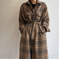 Fashion Plaid Long Woolen Coats Women Winter Korean Casual Loose Single Breasted Jackets Females Streetwear Outwear
