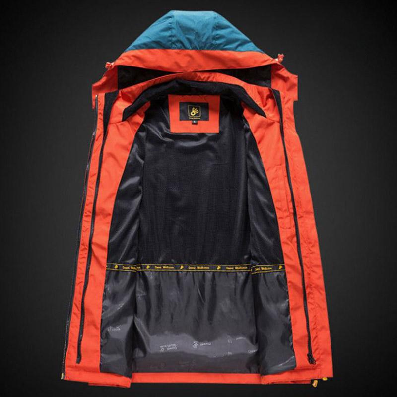 Men's and Women's Outdoor Sportswear Windproof Mountaineering Clothes Thick Hooded Detachable Two-piece Jacket Fleece Soft Shell Cycling Jersey