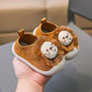Baby's Spring and Summer Knitted Shoes Soft Soled Baby Walking Casual Shoes Cute Yellow Cartoon Lion Flat Shoes