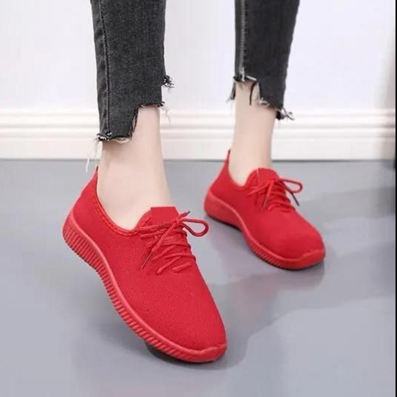 Old Beijing Cloth Shoes Women's Shoes Flat-soled Single Shoes Casual Work Shoes Female Black Soft-soled Dancing Net Shoes Mother Shoes Non-slip