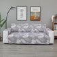 Grey Green Color Leaves Print Sofa Slipcover Anti-Slip Removable Washable Sofa Cover Furniture Protector Pet Mats