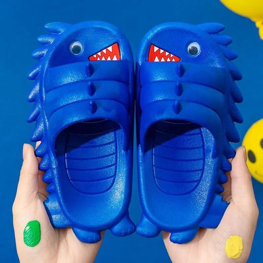 New Cute Kids Slippers Shark Children Baby Home Slippers Waterproof Breathable Non-slip Boys Girls Home Shoes Cute