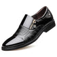 Men's Classic Pointed Toe Business Shoes Slip-on Leather Dress Oxford Shoes