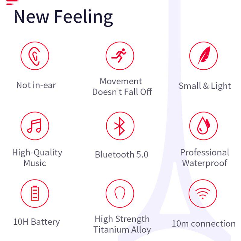Bluetooth earphone Wireless V5.0 Sports Stereo Headset for laptop Tablet for xiaomi for iphone 7 8 X