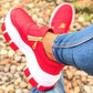 New Spring Black Wedges Sneakers Platform Women Shoes Thick Bottom Fashion Zipper Non-slip Casual Women Vulcanized Shoes
