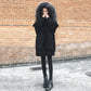 Winter Down Jacket Cotton Jacket Korean Version of Loose Mid-length Thick Coat Big Fur Collar Cotton Coat