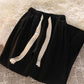 Women's Autumn High Waist Drawstring Wide Leg Sports Pants Korean Style Loose Beam Leggings Casual Guard Pants Ins Walking Pants Fitness Pants