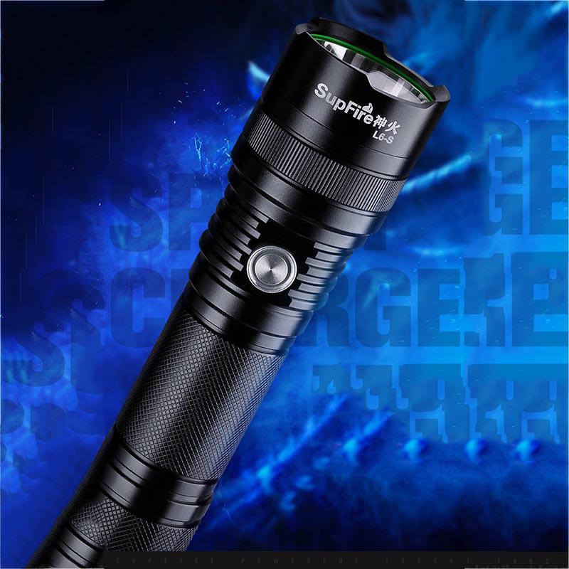 L6-S Strong Light Flashlight Rechargeable Ultra-bright Long-range LED Multi-function Outdoor Special Forces 5000