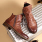Original Leather Boots Men Autumn Shoes Male Leather Casual Boots Men Comfy Anti-Slip Lace-up Boots
