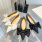 Bowknot Flat Shoes Women's Ballet Shoes Elegant Temperament Single Shoes Women