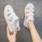 Summer Women's Sandals Fashion Outer Wear Baotou Hole Shoes Hollow Women's Shoes Beef Tendon Soft Bottom Beach Shoes Women