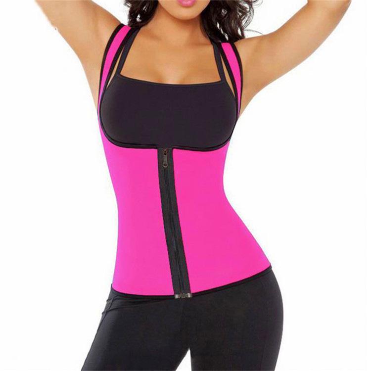 Zipper corset ladies corset Slim body rubber slimming underwear abdomen
