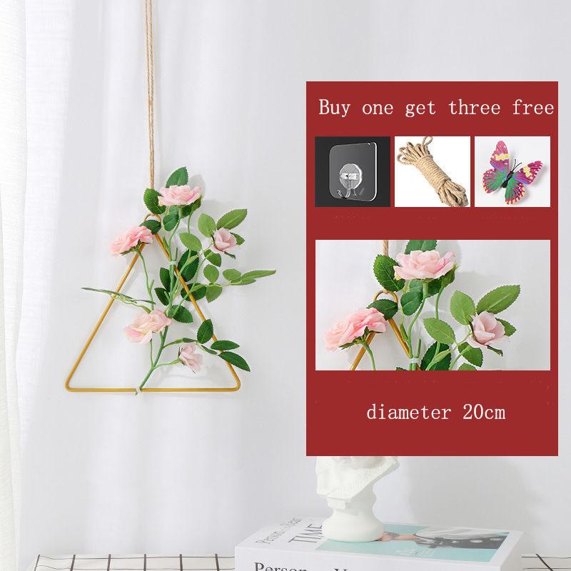 Wall Decoration Creative Dining Room Nordic Dormitory Bedroom Room Layout Hanging Decoration Living Room Wall Wall Wrought Iron Pendant