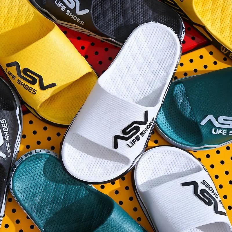 Men's and Women's Summer Waterproof Non-slip Slippers Soft Bottom Wear-resistant Breathable Couple Slippers