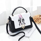 Wild Crossbody Bag Women White Genuine Leather Waterproof Zip Buckle High Heels Tote Shoulder Bags