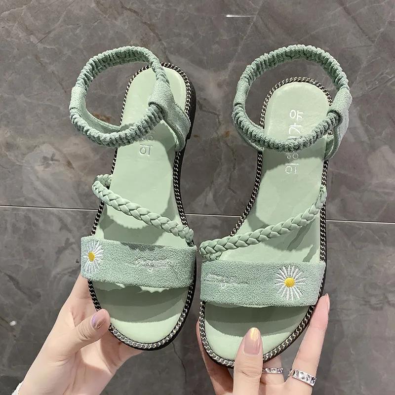 Women Summer Flat Sandals Open-Toed Slides Slippers Candy Color Casual Beach Outdoor Female Ladies Jelly Shoes